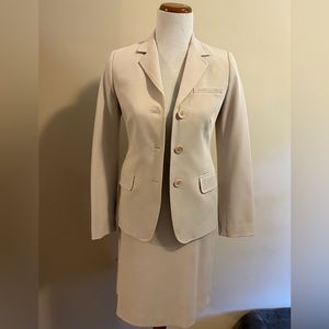 Cream suit set bought in Rome. Size 38